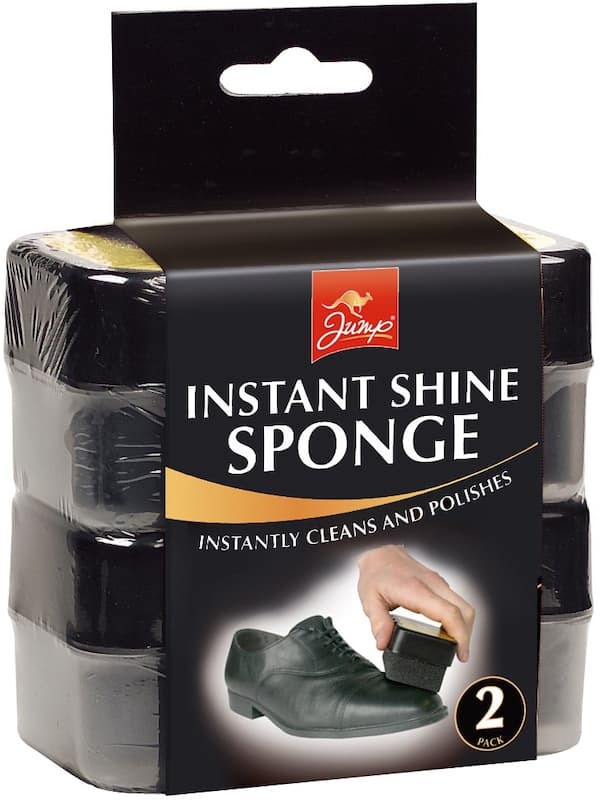 Jump Instant Shoe Shine Sponge 2 Pack